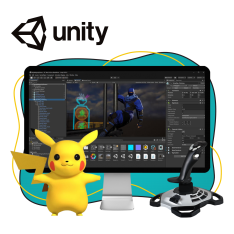 Мир игр на Unity 2D на популярном движке + AI-помощники - КИБЕРшкола программирования для детей, компьютерные курсы для школьников, начинающих и подростков - KIBERone г. Новочеркасск