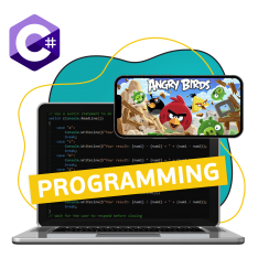 Программирование на C#. Удивительный мир 2D-игр - КИБЕРшкола программирования для детей, компьютерные курсы для школьников, начинающих и подростков - KIBERone г. Новочеркасск