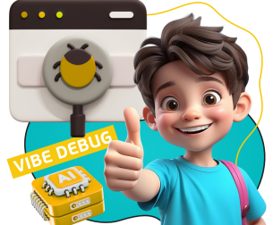 Тестирование & Vibe Debug. Охотники за багами - КИБЕРшкола программирования для детей, компьютерные курсы для школьников, начинающих и подростков - KIBERone г. Новочеркасск