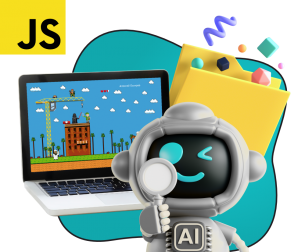 Язык программирования JavaScript + AI. Проектное обучение + геймификация + AI-помощники - КИБЕРшкола программирования для детей, компьютерные курсы для школьников, начинающих и подростков - KIBERone г. Новочеркасск